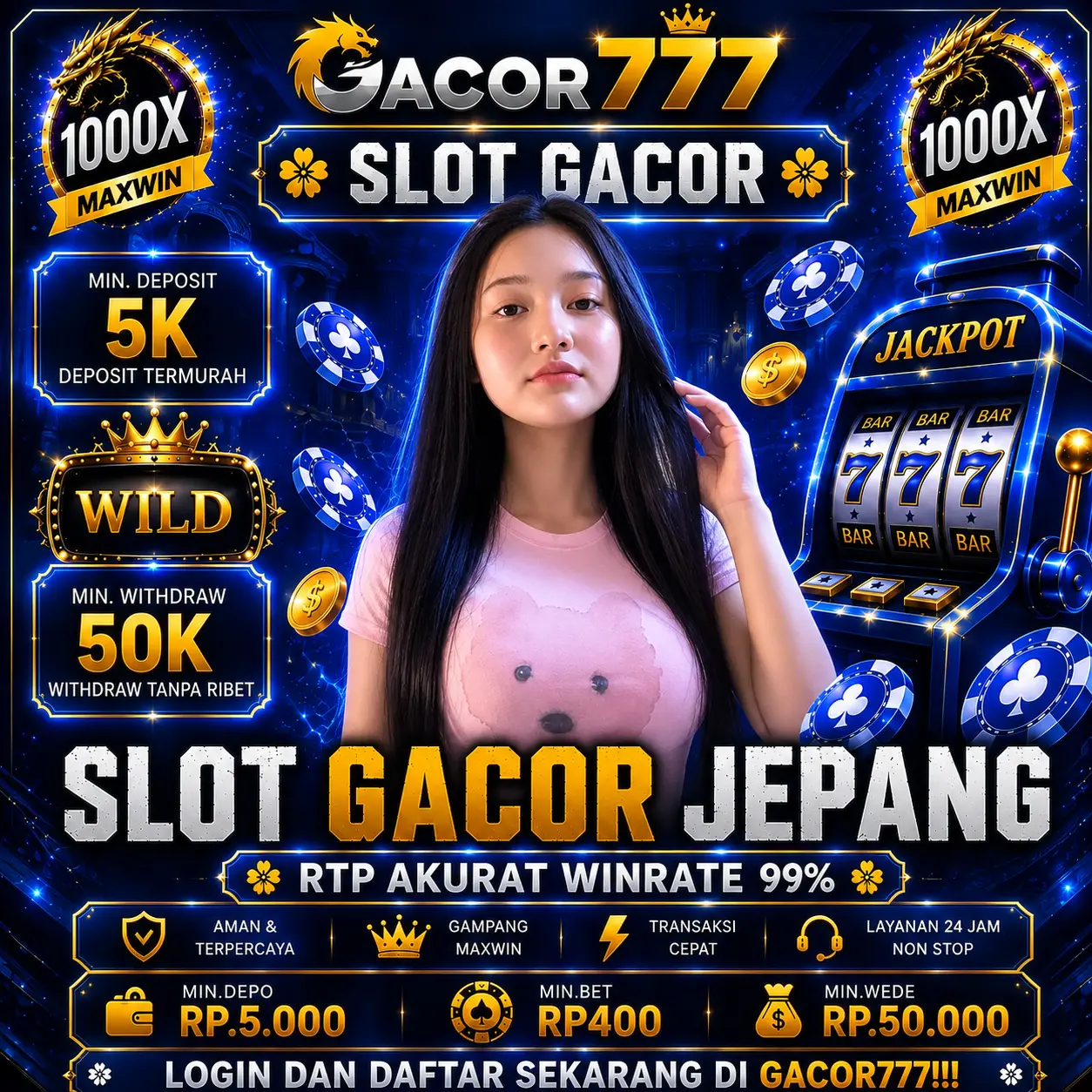 Gacor777 ✧ Arche Bandar Situs Slot Gacor Resmi Berbasis Server Jepang Terpercaya Anti Boncos